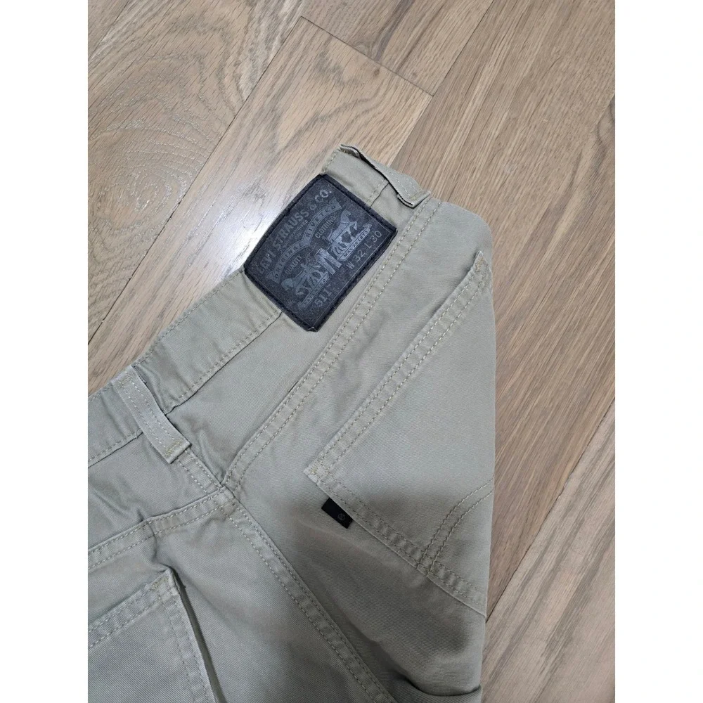 Levi Strauss 511 Slim Fit Chino Pants Mens 32x30 Khaki Tan Cotton Trousers